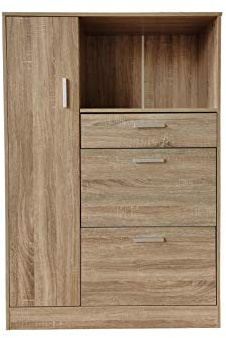 HTI living Küchenschrank Sonoma Blanca L Mehrzweckschrank Mikrowellenschrank