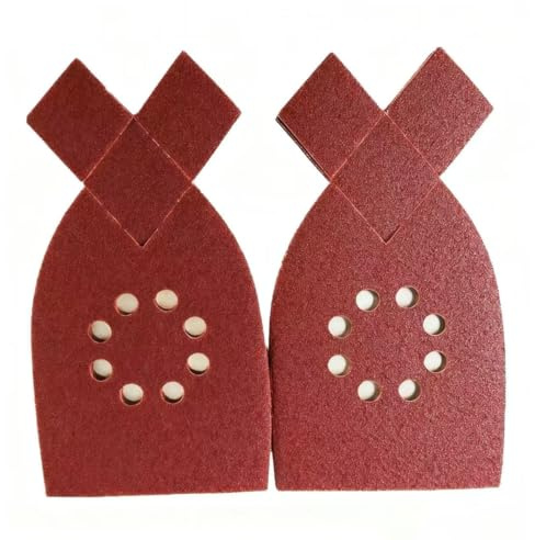 30pcs 120 Grit Sanding Pads Large Mouse Detail Sander Sandpaper 8 Holes Hook and Loop Mouse Sander Pads for Black and Decker KA220G KA230 Mega Mouse Cyclon Sandstorm Craftsman Sanding Sheets