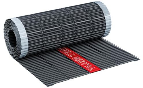 5lfm KAUFDACH® ROLL METAL Firstband Firstrolle voll Aluminium-Firstband für First und Grat (RAL7021 (Anthrazit))