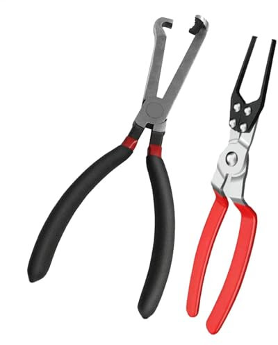Alicates para conectores de cables, herramienta para quitar conectores | Juego de 2 alicates para conectores eléctricos,Alicates auxiliares de recogida, separadores de conectores eléctricos para conec
