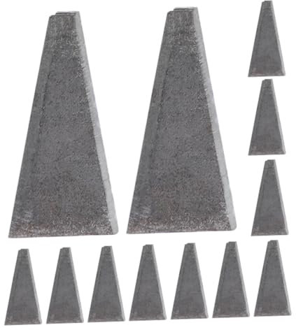 Alipis 20pièces Coin Triangulaire Hache Accessoires Installation Haches Marteaux Outils Coupe Ferme Coin Fixation Solide
