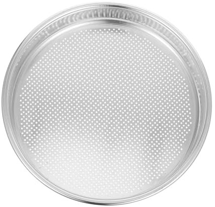 ifundom filtrar de Grava para jardinería Suelo criba de compostaje de Roca Pantalla de jardín de Suelo colador de harina Oxido de Aluminio Silver