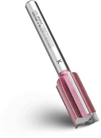 WOBLLMX Fresa de ranura de 3 hojas, mango de 8 mm, diámetro de 18 mm, longitud de trabajo de 30 mm, metal duro profesional, fresa estándar para madera, accesorio de placa de densidad (longitud total