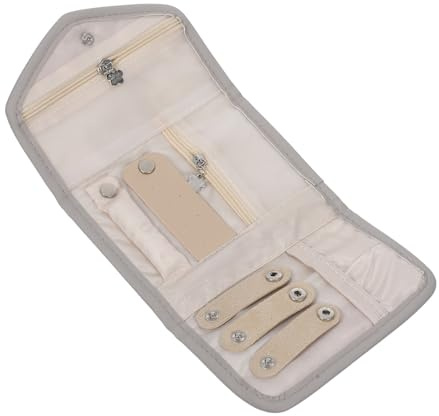 Ipetboom Pieghevole Per Gioielli Da Viaggio Organizer Per Collane Orecchini e Bracciali Custodia Da Viaggio Per e Accessori Mini Borsa Portaoggetti