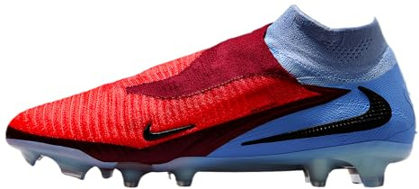 Nike Phantom 6 High Elite - Botas de fútbol de césped Normal, Royal Tint Black Bright Crimson, 42 EU