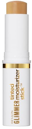 Revlon Glimmer Tinted Moisturizer Stick Gesicht, Feuchtigkeitsspendende Foundation, aufhellend, glättend, für eine strahlende Haut, 140 Medium Warm, 8.9g