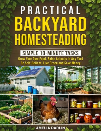 Practical Backyard Homesteading: Simple 10-Minute Tasks to Grow Your Own Food, Raise Animals in ANY Yard, be Self-Reliant, Live Green and Save Money