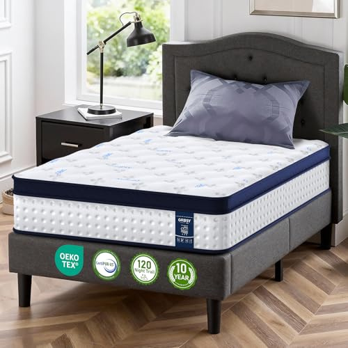 Grbsy Materasso 120x200 cm, 26cm Altezza, Molle Insacchettate 7 Zone, Memory Foam, Rigidità Media-Alta H4, Supporto Ergonomico, Indipendenza di Movimento, Certificato Oeko-TEX e CertiPUR-US