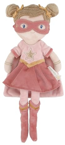 Little Dutch Bambola morbida di peluche – Supereroina rosa – 35 cm – per ragazze dai 12 mesi in su