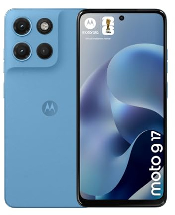 Motorola Moto G17 Dual SIM 128 GB ROM + 4 GB di RAM (solo GSM | No CDMA) Smartphone 4G/LTE sbloccato di fabbrica (Pantone Alaskan Blue) – Versione internazionale