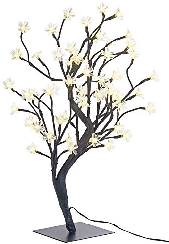 Arbre lumineux 45 cm avec 64 fleurs à LED [Lunartec]
