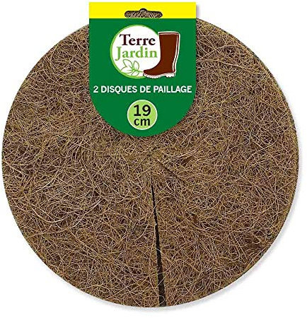 Conjunto de 2 Discos de mantillo de Fibras de Coco Naturales