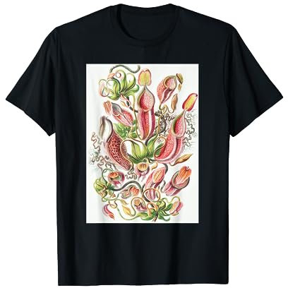 Biology Tropical Pitcher Plants Scientific Haeckel T-Shirt