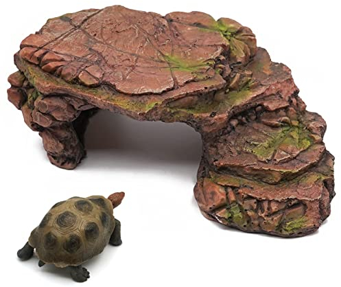 Svauoumu Rettile Grotta Piattaforma Tartarughe Acqua Turtle Shelter Cave Rettili Geco Tartaruga Acquatica Nascondiglio Piattaforma Per Rampe Rifugio Anfibi Accessorio