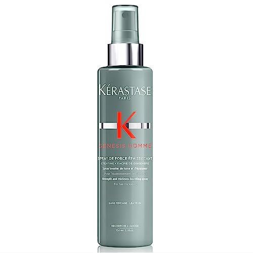 Kérastase, Genesis Homme, Spray Fortificante, Per Capelli Indeboliti e Tendenti Ad Assottigliarsi, Spray de Force Épaississant, 150 ml