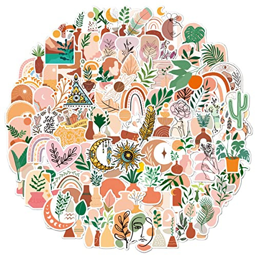 Boho Adesivi Confezione 100 pezzi per bottiglia d'acqua, laptop, telefono, skateboard, scrapbooking, paraurti regali per bambini, adolescenti, adulti, bomboniere per feste