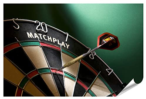islandburner Bild Poster Dart Scheibe Spiel Matchplay Darten Premium Bilder auf Foto Papier