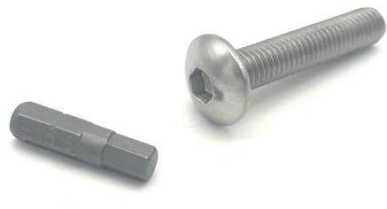 Befestigung Zaun Schraube Matten Doppelstabmattenzaun Halterung mit Bit 2,5 cm Inbusschlüssel 5,5 Zaunpfosten Verschraubung Edelstahl 20 Stück (Lieferumfang: 20x Schrauben + 1x Bit)
