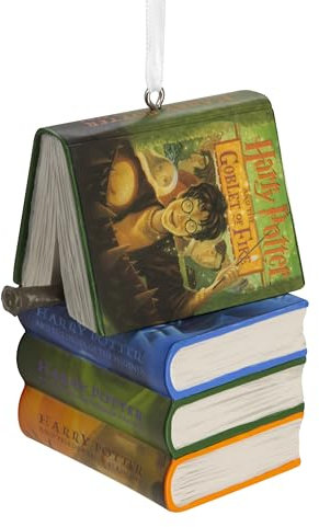 Hallmark Harry Potter Bücher und Zauberstab, Weihnachtsdekoration