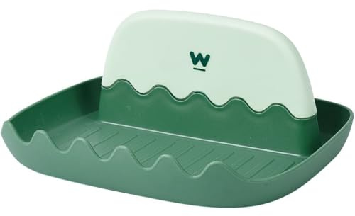 GORGECRAFT Topfdeckelhalter Löffelablage Küchenutensilienablage Kunststoff Kochlöffelablage Regal Aufbewahrungshalter Für Küche Kochutensilien Gadget Geschirr Arbeitsplatte Herd Gabeln Grün