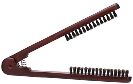 Mikinona Doppelseitige Antistörung Bürste Haarglättungskamm Für Natürliches Styling Leicht Kompakt Haarglätterbürste Frisur Tool