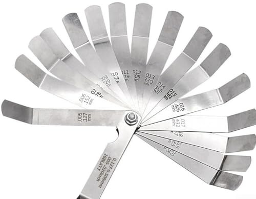 Spessimetro in acciaio inox, calibro per moto, valvola motore moto, chiave di regolazione a vite per chiave da 0,127-0,508 mm
