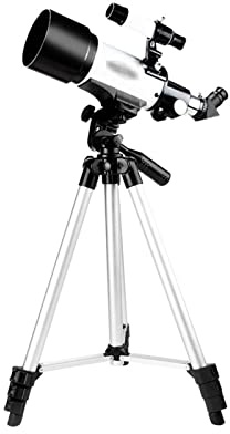 ZSLBGUYIAD Teleskop für Kinder-Anfänger, astronomisches Linsenteleskop, Astronomie-Refraktor, kompaktes tragbares Reiseteleskop mit Tragetasche, höhenverstellbares Stativ