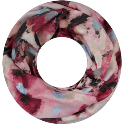 Majea Damen Loop Schal Schlauchschal Halstuch (880025) (rosa 17)