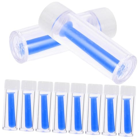 BATHVEVE Kit de 10 Piezas Aplicador de Ojos Ventosa de Silicona para Lentes de Contacto Blandas y Duras, Seguro y Cómodo para Uso Diario