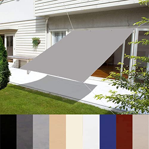RKJDMSWJ Grande Tenda da Sole Quadrata da 300x700 cm, in Poliestere, per Giardino, Protezione Antivento e Anti UV, Facile da installare con Corda, Ideale per Fiori, Piante, Patio, Prato, Ombra estern
