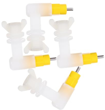 SUPVOX 4 Stück Automatischer Geflügel Trinkwasser Nippel mit Langlebigen Dichtungen Geeignet für Küken Wachteln und Kleine Vögel Zuverlässige Wasserversorgung für Hühner und Enten in