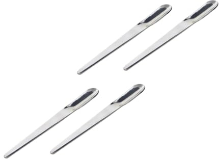 Toyvian 4 piezas Cucharillas Mini de Acero Inoxidable para Espresso Postre y Bebidas Frías Cucharas Pequeñas Resistentes y Aptas para Lavavajillas Utensilios de Cocina Prácticos