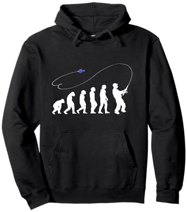 Pêche Pêcheur à la Canne à pêche Fishing ÉVOLUTION Pêcheur Sweat à Capuche
