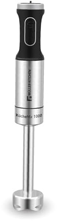 Muller Kitchen MK-6071 batidora de mano (1000W, Carcasa y hoja de INOX, motor silencioso, mango ergonómico)