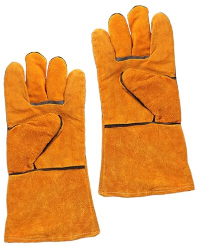 Yardenfun Barbecue Longs Résistants Chaleur avec Protection Avant-bras pour Cuisine Four et Grill Maniques Anti-brûlure pour Camping et Cuisson Extérieure