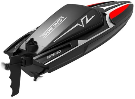 HONMEET Barche Telecomandate ad Alta Velocità Barche Giocattolo Doppie Pagaie e Motori Batteria al Litio dal Design Aerodinamico Innovativo Facile da Usare e Trasportare