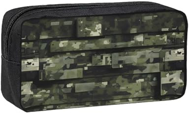 AYYQWE Digital Camo Print Spacious Pen Case Large-Capacity Stationery Office Travel Use Organizer Pouch