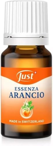 Just Essenza Arancio, Olio Essenziale Naturale, 50 ml, per Aromaterapia e Benessere, Made in Switzerland