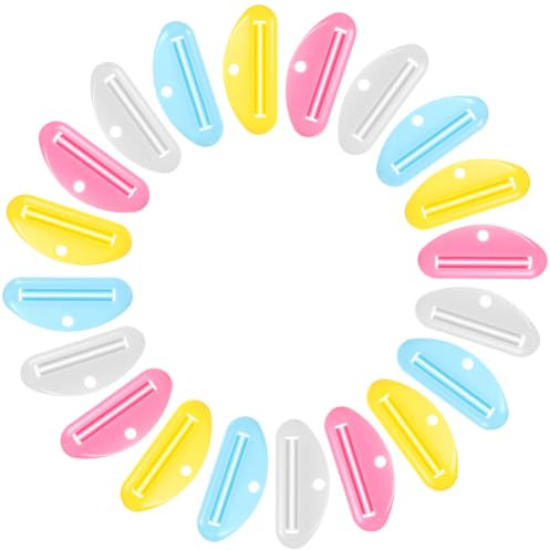 Ipetboom Exprimidor de Pasta de Dientes Clip Manual de Abs 20 Piezas Herramienta para Enrollar y Apretar Tubos, Adecuado para Uso en Casa y Viajes para Uso en Casa y Viajes