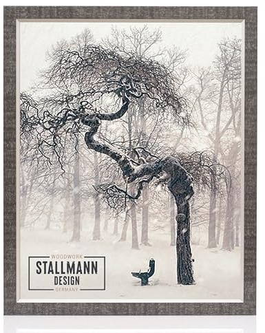 Stallmann Design Bilderrahmen my Frames 75x98 cm schwarz gewischt Rahmen fuer Dina 4 und 60 andere Formate Fotorahmen Wechselrahmen aus Holz MDF mehrere Farben wählbar Frame für Foto oder Bilder
