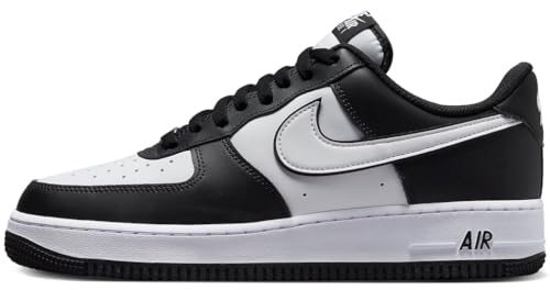 NIKE Herren Air Force 1 '07 Sneaker, Schwarz Weiß Schwarz, 39 EU