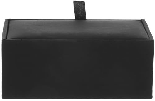 DEARMAMY Caja De Regalo Pequeña De Cuero Pu Para Gemelos Estuche Para Presentación De Joyería Caja De Regalo De Joyería Caja Para Envolver Gemelos Caja De Embalaje De Regalo