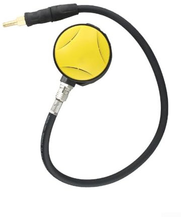 Dive Regulator, Explorer Scuba Diving 2nd Stage Regulator Dive for OCTOPUS Hookah Hoses Kit for Diving Snorkeling Underwater Breeding Area(Yellow)