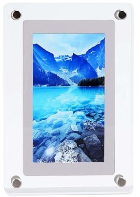 Cornice per foto digitale, cornice video in acrilico, perfetta per la decorazione della casa e regali sentiti 4 GB di memoria, batteria al litio ricaricabile da 1200 mAh