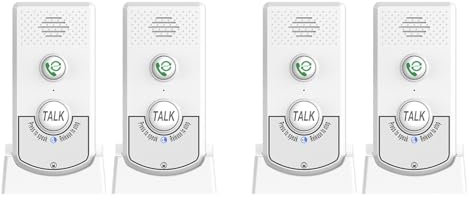 Tuesoa 4X Intercoms Wireless for Home Voice Bidirectional Caller Ultra Long Distance Wireless Voice Interphone Elderly Caller