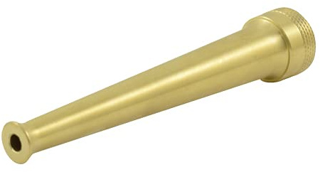 Lancia in ottone con uscita libera e filettatura femmina da 3/4, ideale per tubi flessibili e sistemi di irrigazione.