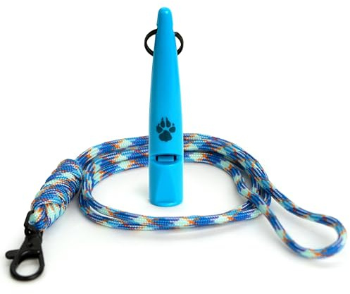 Sifflet d'entraînement pour chiens de chasse TDL avec lanière - Sifflet pour chien avec son fort, tonalité solide et son à longue portée - Sifflet de rappel pour chien haute fréquence idéal pour la