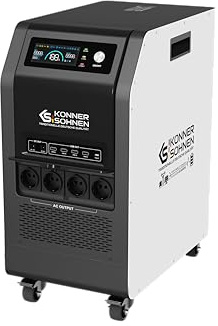 K&S Könner&Söhnen KS - Estación de alimentación portátil potente 5200 PS con batería LiFePO4 5120 Wh, inversor de 5200 W, modo UPS Estación de alimentación portátil con SMART BMS, generador de energía