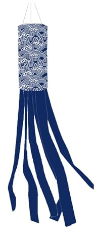 QOKLIYUI Japanese Carp Windsock Streamer Compact Size Easy Handle Hanging Decor Polyester Festival Windsock Decorations Is Lightweight Decorative Wind Flag Hanging Decorations Gifts , F , 13x100cm