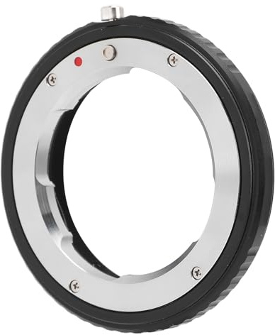 RASTKY Adaptateur de Monture D'objectif Bague D'adaptation D'objectif D'appareil Photo en Alliage D'aluminium de Haute qualité pour Objectif à Monture M, Contrôle Manuel Complet pour EOSR R7 R8,